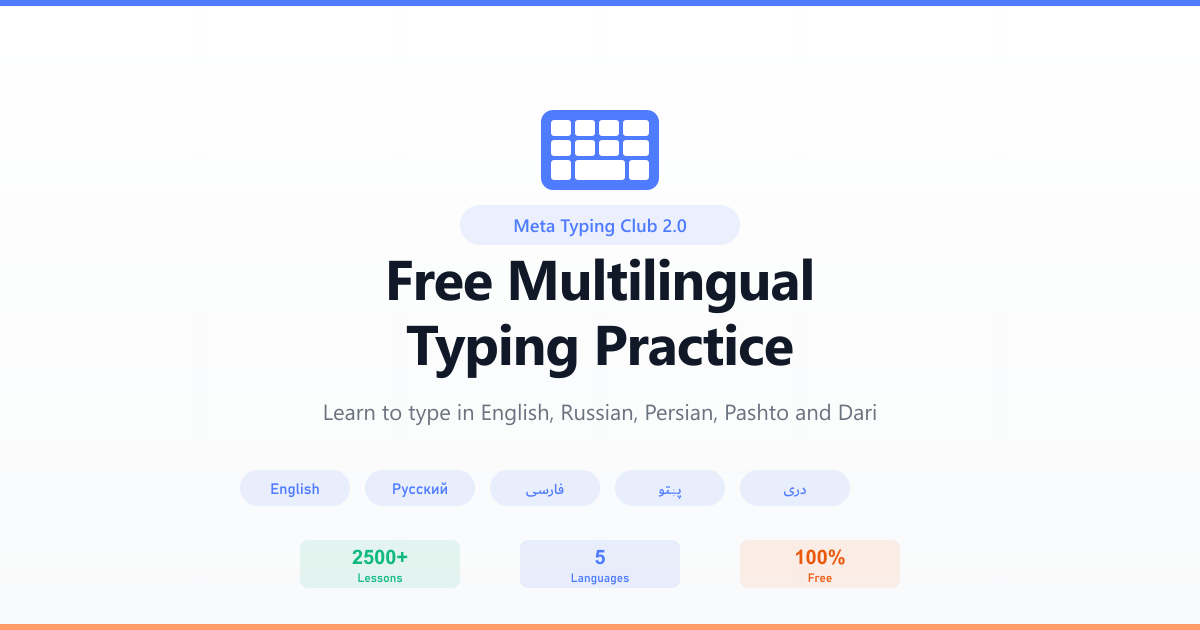 Meta Typing Club 2.0